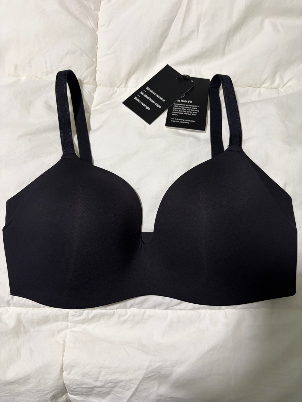 NWT Knix Wingwoman Contour Bra in Black Size 32D
